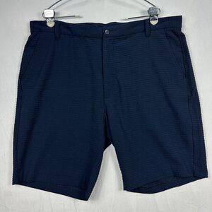FootJoy Golf Shorts Mens 40 Navy Blue Waffle Texture Stretch‎ Chino 10" Inseam